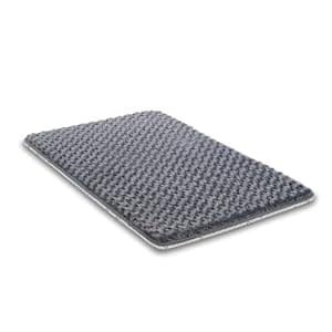 Dog Bed for Crate High Resilience Foam Crate Pad Mat for Medium Large Dogs Washable Anti-Slip,35″ x 22″,Dark Gray