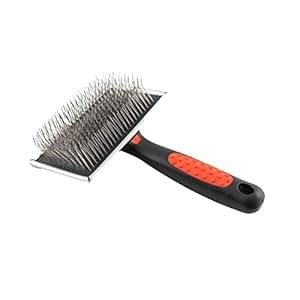 Paw Brothers Professional Grade Extra Long Slicker Brush – Ergonomic Handle, Removes Loose Undercoat and Tangles for Dogs