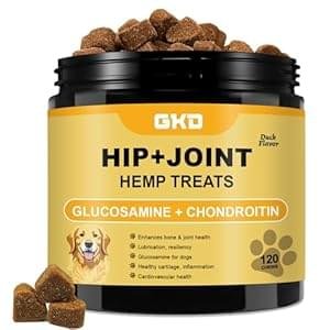 Joint Supplement for Dogs – Joint Chews for Dogs 100% Natural Ingredients, Glucosamine Chondroitin Bone Hip and Joint Supplement Dogs Aid with Relief Arthritis Pain, Care Mobility Bites Treats