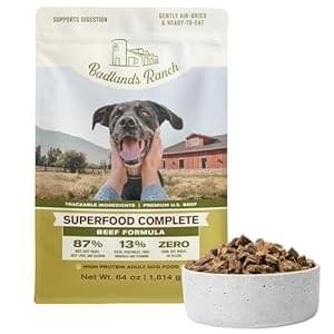 Superfood Complete, Air-Dried Adult Dog Food – High Protein, Zero Fillers, Superfood Nutrition by Katherine Heigl (64 oz., Beef Formula)