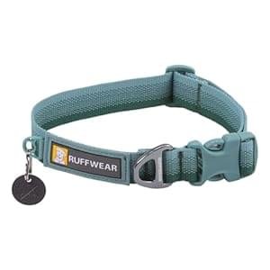 Ruffwear, Front Range Dog Collar, Durable and Comfortable Collar for Everyday Use, River Rock Green, 14″-20″