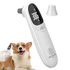 Thermometer – Animal Temperature Measuring Instrument Ear Temperature | Accurate Veterinary Pet Supplies Pet Thermometers | Animal Thermometer for Dogs, Cats and More Pets