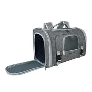 Mr. Peanut’s Monterey Series Convertible Backpack Airline Approved Pet Carrier for Small Pets, Please Check Sizing