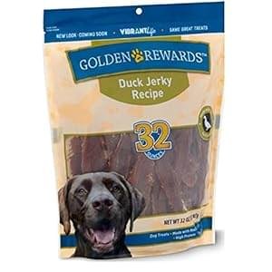 Golden Rewards Duck Jerky Dog Treats, 32 oz