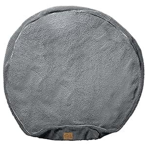 Floppy Dawg Universal Round Dog Bed Replacement Cover. Removable and Machine Washable Cover for Donut and Round Beds. Extra Large 43W. Gray with Gray Top